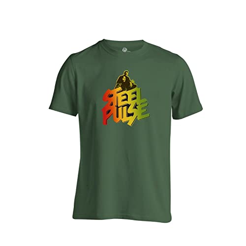 Photo de Niamh Steel Pulse T Shirt Reggae Roots UK Birmingham Jamacia Green M