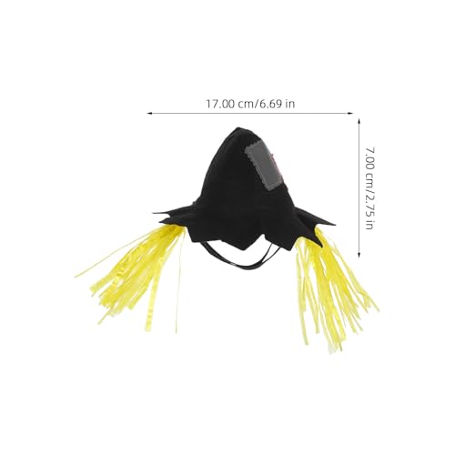 Sombrero espantapájaros para perros pequeños Halloween miniatura 3