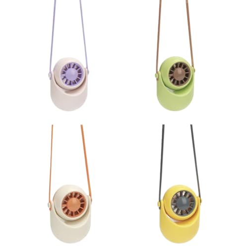 Image of STARQ Portable Neck Hanging Mini Fan with Adjustable Speeds, Foldable Design, Rechargeable Cooling Fan for Travel Office Home (Color As Per Availablity)