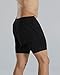 TYR Men’s Trunks with Compression Liner Swim Lap Shorts, Black/Black, S