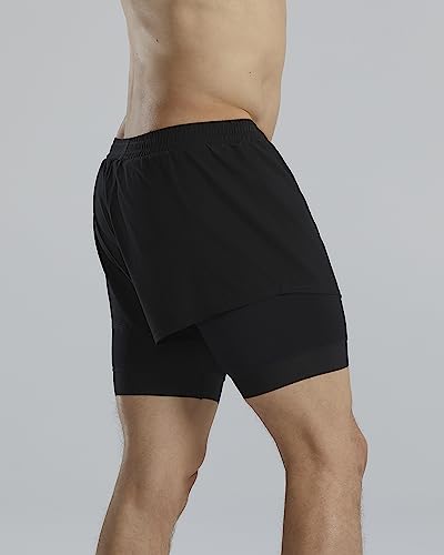 TYR Men’s Trunks with Compression Liner Swim Lap Shorts4