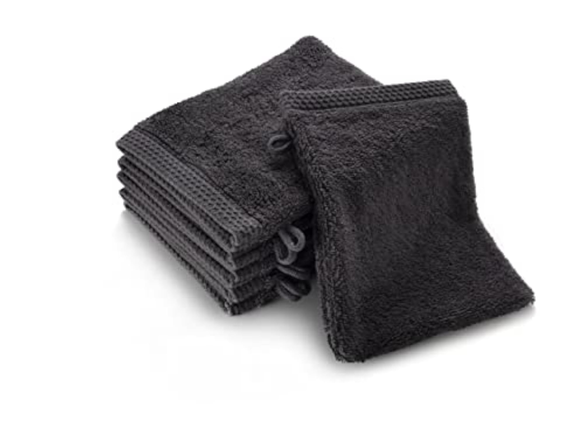 Set of 6 Organic Cotton Face Cloths, GOTS Certified