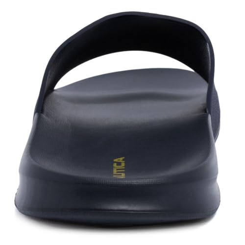Image of Nautica Men's Open Toe Slide Sandals - Comfortable Indoor & Outdoor Shower Slippers