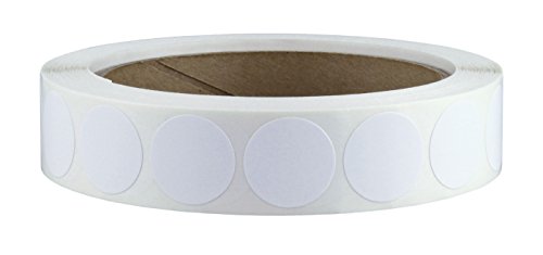 Roll Products 119-0003 Adhesive Dot Label, 3/4" Diameter, For Inventory and Marking, White (Roll of 1000)