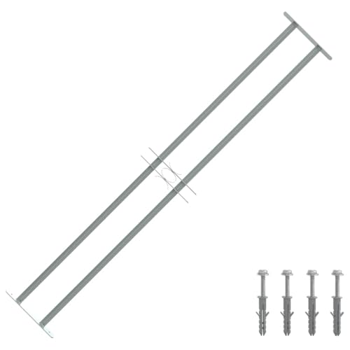 vidaXL Grille de Défense à 2 Traverses pour Fenêtre de 1000-1500 mm Sécurité