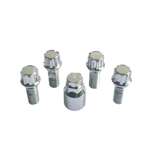 Tornillos llanta compatible con Benz A207 C207 M14 * 1.5 pernos de rueda antirrobo y llave 2010