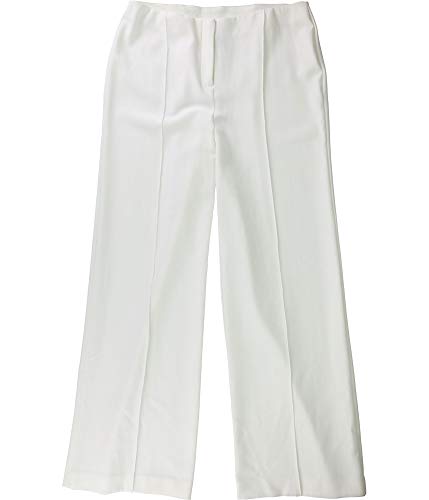 Alfani Womens Wide-Leg Culotte Pants, Off-White, 6