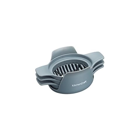KitchenCraft 3-in-1 Plastic Food Slicer / Wedger / Quarter-Cutter - Grey Cover