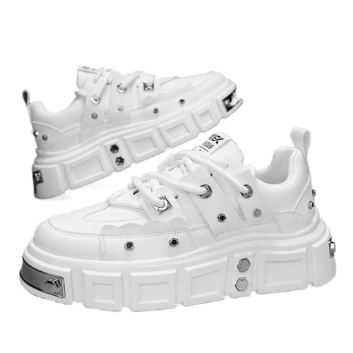 Beprolam Casual Sports Skateboard Shoes, Low-top, Shock-Absorbing, Breathable Upper