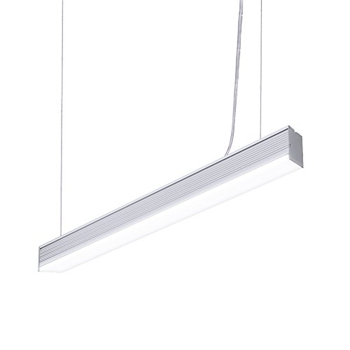 KJLARS LED Pendelleuchte esstisch 40W 4000K Deckenleuchte Hängeleuchte Acryl Panellampe für Büro Hängelampe höhenverstellbar für hängelampe esstisch Arbeitszimmer Wohnzimmer