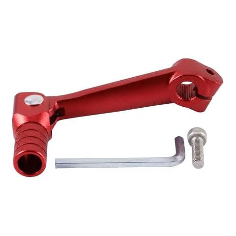 GOOFIT Red CNC Universal Motorbike Shift Lever Cover