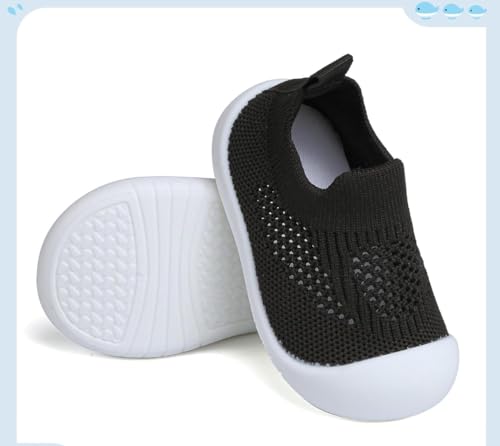 Baby Toddler Walking Shoes Boys Girls Sandal Breathable Sneakers Shoes for Walking Running with 5 Packs Anti Slip Knee Pad Protectors 18-24 months3
