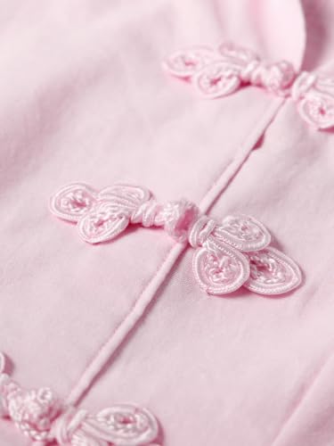 Image of The Souled Store Tailored Solids: Blush Heritage Women and Girls Full Length Sleeves Collared Pink Solid Cotton Oversized Casual Wear Shirt