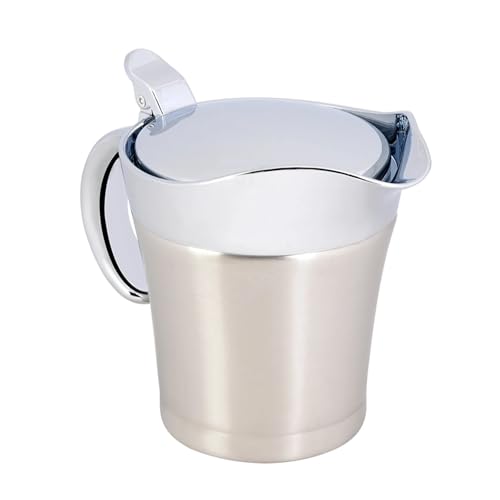 Saucière Pot à Sauce Double paroi en acier inoxydable 450, 750ml, 304 ml, isolé thermiquement, bateau, pichet de service, fournitures cuisine domicile