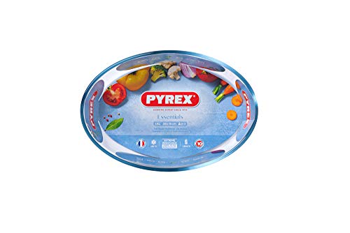 Plat à four ovale Pyrex en verre pour éviter les aliments attachés et brûlés - 8