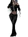 qfmqkpi 2 Piece Outfits for Women Long Sleeve Crop Top Zip Up Jacket and Bell Bottom Pants Fall Sweatsuit All Black XS