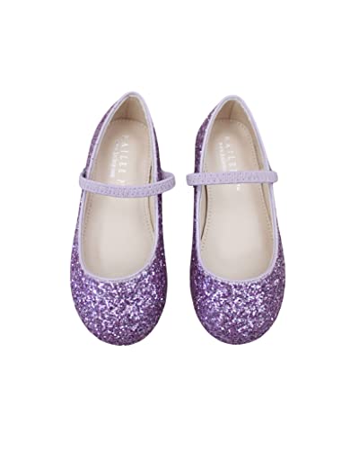Rock Glitter Mary Jane Ballet Flats (Purple, us_Footwear_Size_System, Infant, Numeric, Medium, Numeric_6)