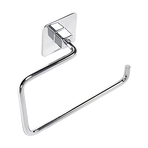 Metaform Porta Asciugamani Ad Anello A Parete Cromo In Acciaio Cromato E Leghe Metalliche Mod. Cold Wind Cromo