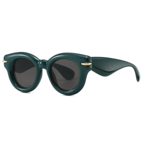 Lunettes de soleil rondes haut de gamme aux finitions vintage