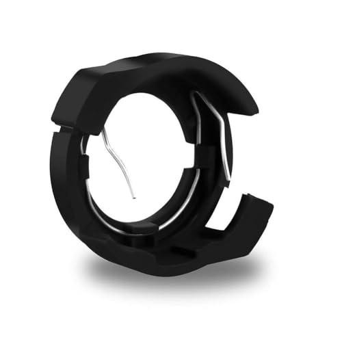 NiuLumea 2 adaptadores de base de bombilla LED H7 para Ford Kuga y Renault Megane, conectores de enchufe de plástico negro, no requiere modificaciones