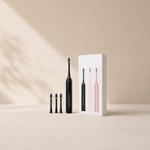 Image of Electric Toothbrush for Men & Women, Rechargeable Sonic Electric Brush for Adults, Automatic Toothbrush with 6 Cleaning Modes, Smart Timer, Waterproof Electric Teeth Brush with Soft Bristles and Travel Case