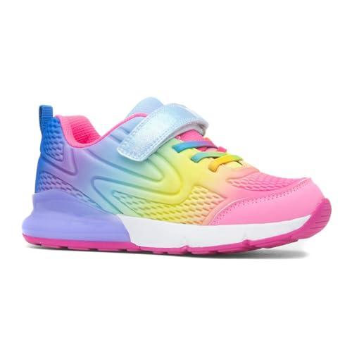 XL Girls Multi Rainbow Easy Fasten Trainer - Size 3 UK - Multicolour - Image 7