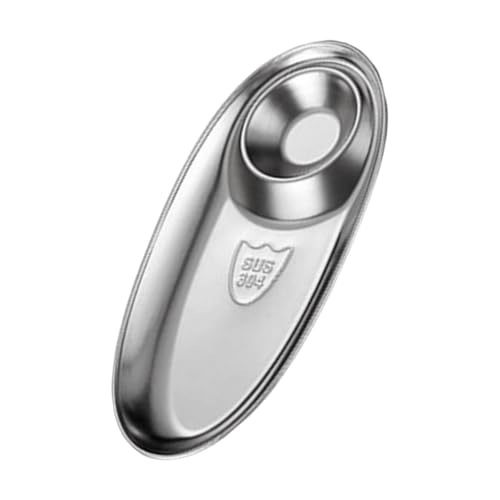 Moderno plato de acero 304 con acabado dorado, espaciosa, resistente a la corrosión, para hogares o uso comercial, elegantes accesorios de comedor para hogares