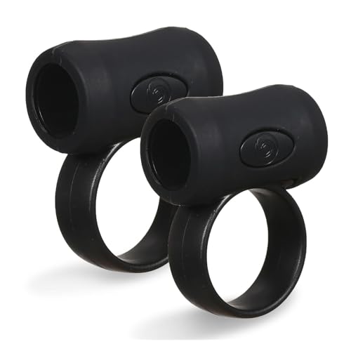 2 clips de contrôle en silicone pour batteur débutant noir