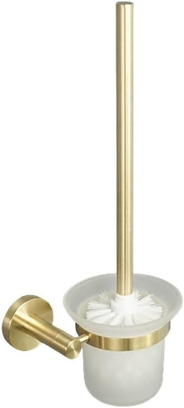 Bathroom Accessories Brushed Gold Round Towel Ring Hanger Wall Mount Toilet Brush Holder Roll Paper Holder Robe Towel Coat Hooks,Towel Ring A