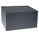 HMF 49217-11 Safe Tresor mit Schlüssel, Möbeltresor | 31 x 17 x 25 cm | Anthrazit