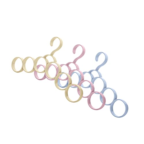 OUNONA Storage Hangers for Men Belt and Tie Hangers Compact Garment Racks Random Color