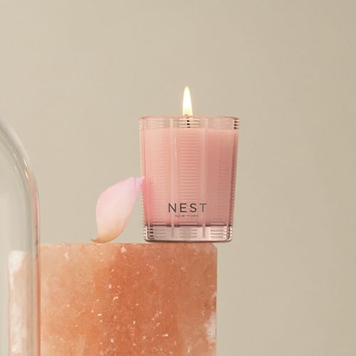nest new york scented votive candle himalayan salt amp rosewater - 2 oz - up to 28-hour burn time - reusable glass vessel