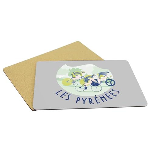 Napperons en liège gris Les Pyrénées de qualité supérieure