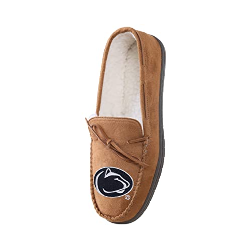 Image of FOCO NCAA Mens NCAA College Team Logo Moccasin Slippers