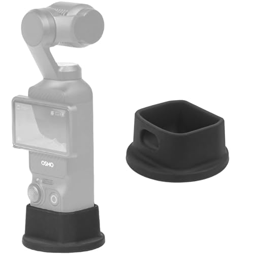 FiTSTILL Black Silicone Non-Slip Desktop Mount for DJI Osmo Pocket 3,Lightweight and Compact,with a Portable Charging Opening,Support Base OSMO Pocket3 Accessories