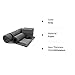 BalanceFrom 7 Piece Yoga Set, with Mat & Towel, Home Workout Equipment, Gray