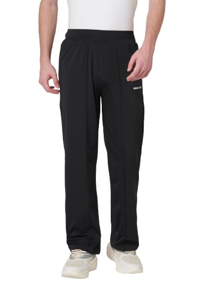 Image of MARK LEUTE Men's Straight Fit Rapid Dry Front Pleated Stretchable Lycra Trackpant