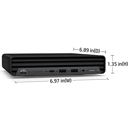 Image of HP EliteDesk 800 G6 Mini Business Desktop Computer, Intel Hexa-Core i5-10400 (Beat i7-8700), 32GB DDR4 RAM, 1TB PCIe SSD, WiFi, Bluetooth, Type-C, Keyboard and Mouse, Windows 11 Pro, Vent-Hear