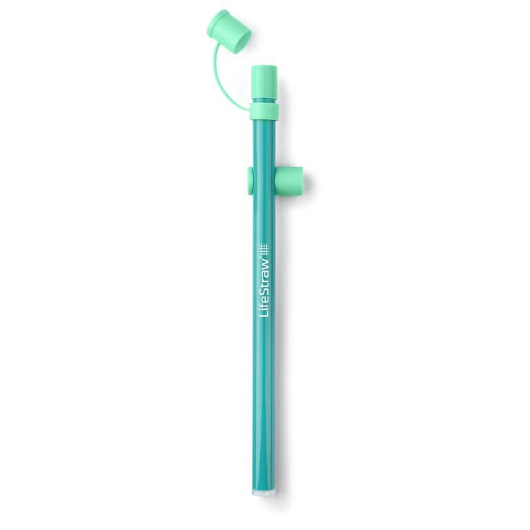 LifeStraw Sip Essential BPA-Free Reusable Filter Drinking Straw Removes Microplastics Bacteria and Parasites for Travel and Everyday Use Seaglass