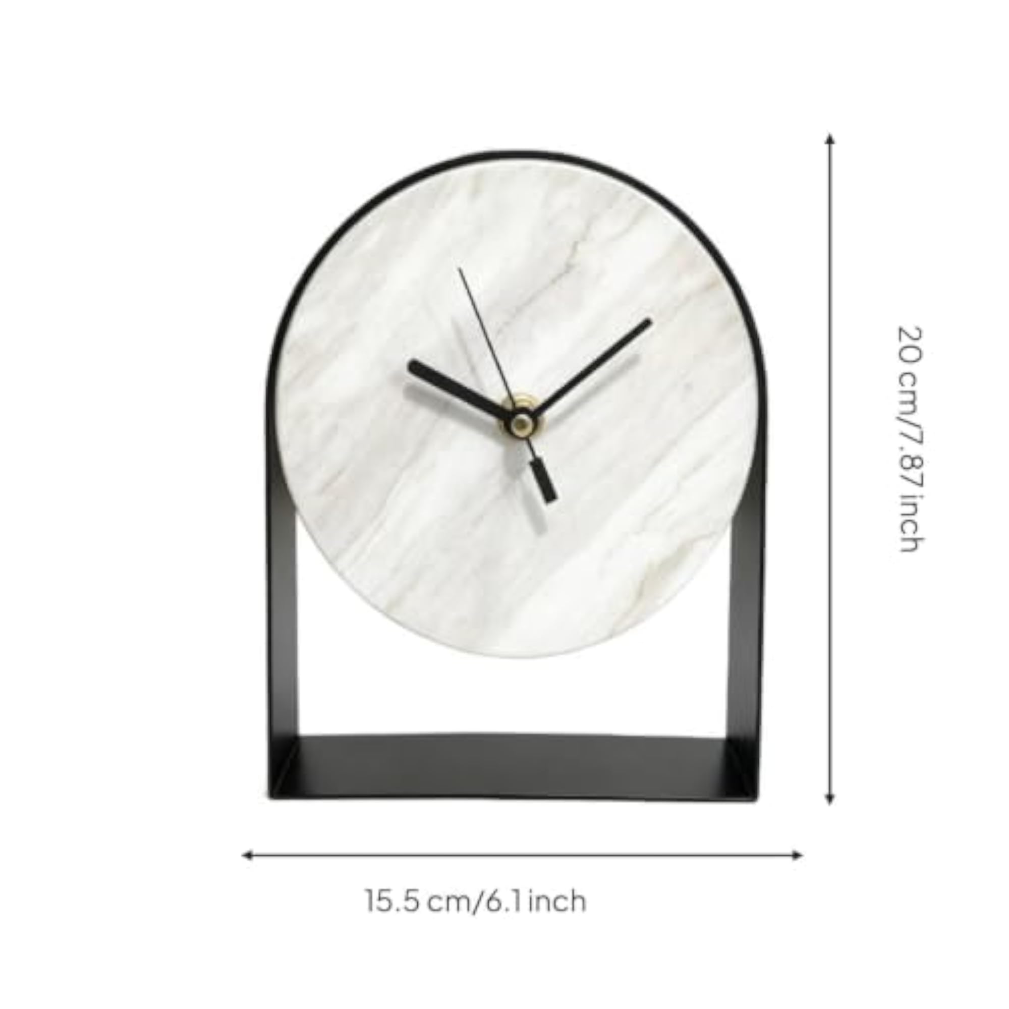 Minimalist Tabletop Clock with Arch Frame