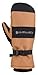 Carhartt Men's Waterproof Insulated Knit Cuff Mitten, Brown/Black, Large