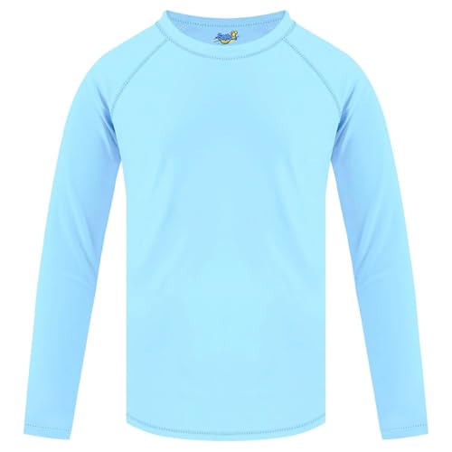 Image of Boys' Rash Guard Long Sleeve UPF 50 Sun Shirts for Toddler Kids Youth Water Swimming Rashguard