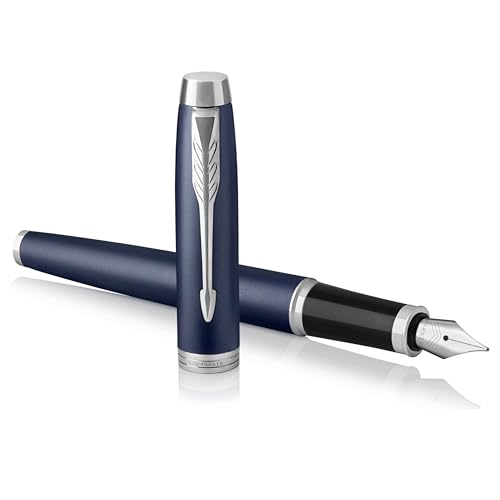 PARKER IM Fountain Pen, Matte Blue, Fine...