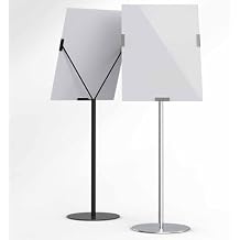 LXHELIVERY 1pc Poster Display Holders, Floor Stand Adjustable Sign Holder, for Business Trade Show Aluminum Sign Picture FrameSilver,52x70x164 cm