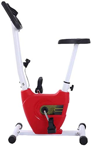 Rowery treningowe do użytku domowego, domowy wyjątkowo cichy dwukierunkowy składany sterowanie magnetyczne obrotowy rower spinningowy Mini wstążka rower treningowy (Red)
