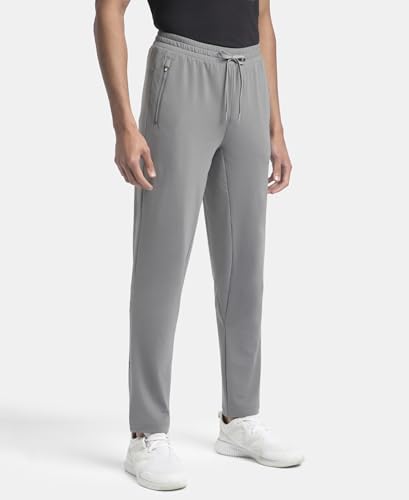 Image of Jockey SP16 Men Soft Touch Microfiber Elastane Stretch Active Wear Trackpant with Side Pockets and StayFresh Treatment
