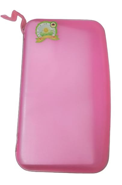 SMILEFEST 80 CD DVD Disc Storage Hard Plastic - PVC Wallet Holder Organizer Carry Case - PINK
