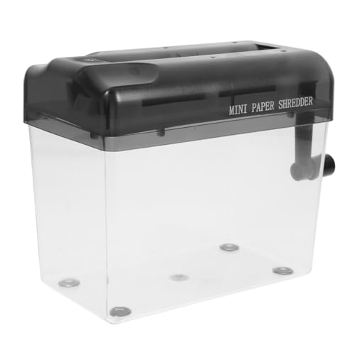 LALAFINA Household Manual Shredder Compact Handheld Paper Shredder for Home and Office Use Efficiently Cuts Bills Receipts and Documents and Design