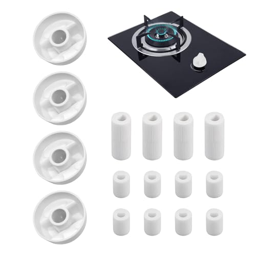 Perillas de horno de repuesto | 4 quemadores de cocina, botón de estufa, perilla de termostato para estufa, marcado para cocinas de cocina, hogar, restaurantes