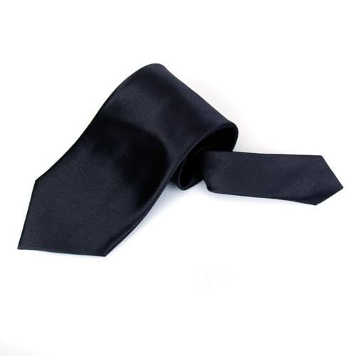 nivaa Men Polyester Soft Smooth Gorgeous Vibrant Necktie Black 59Inch-picture-34